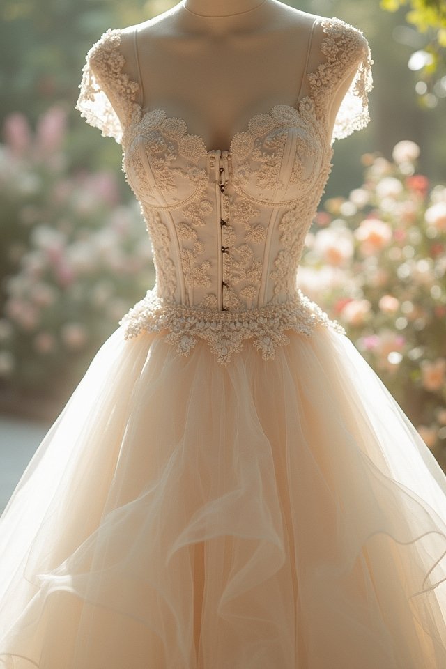 whimsical layered ruffle dress