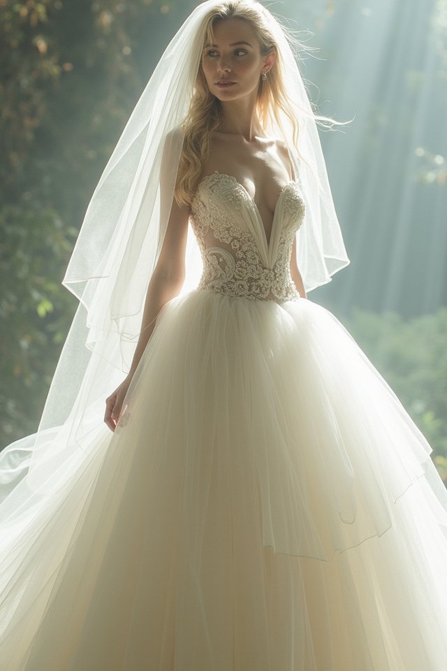 whimsical layered tulle skirts