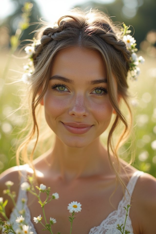 whimsical loose braided elegance