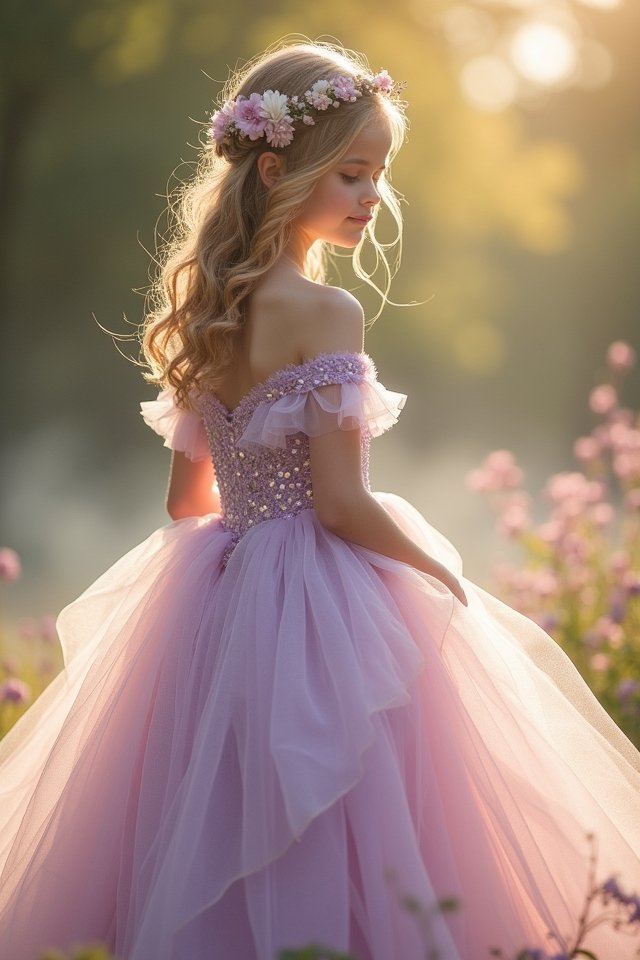 whimsical off shoulder dream dress