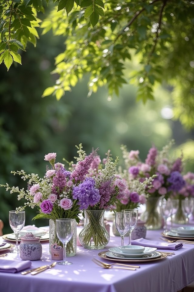 whimsical outdoor garden gathering