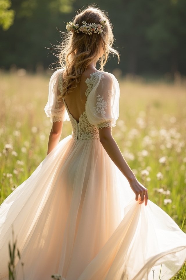 whimsical puff sleeve elegance