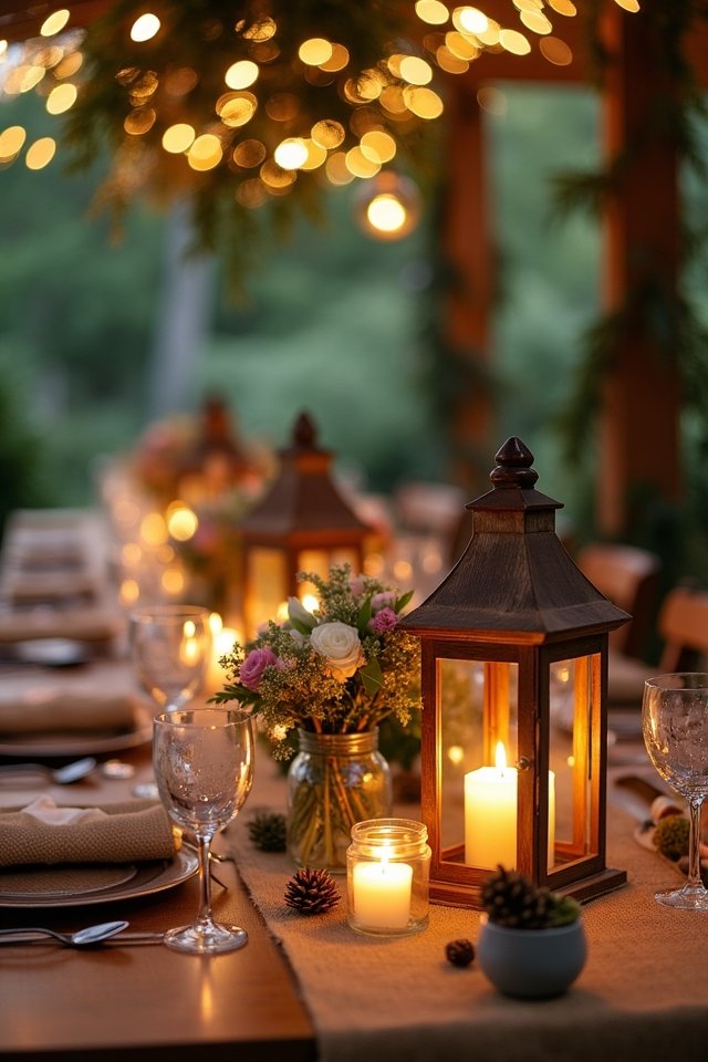 whimsical rustic lantern decor