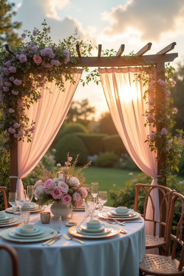 whimsical soft pastel wedding