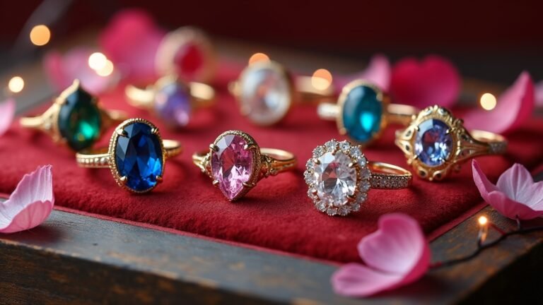 whimsical storybook inspired rings