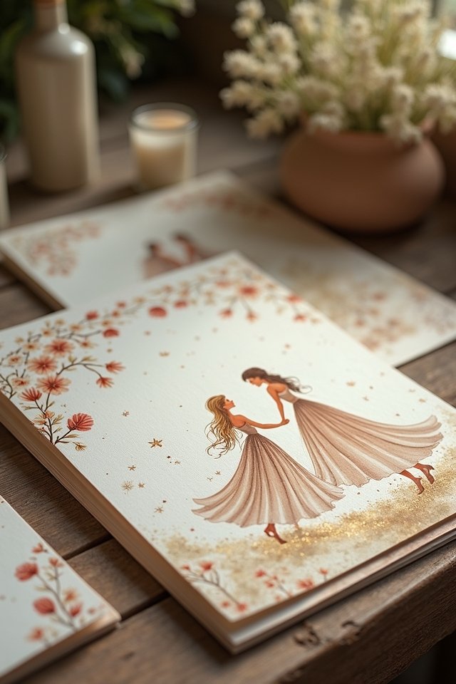 whimsical storybook romance invitation