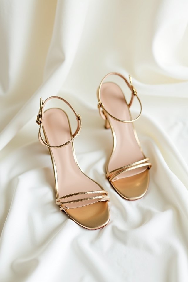whimsical strappy wedding sandals