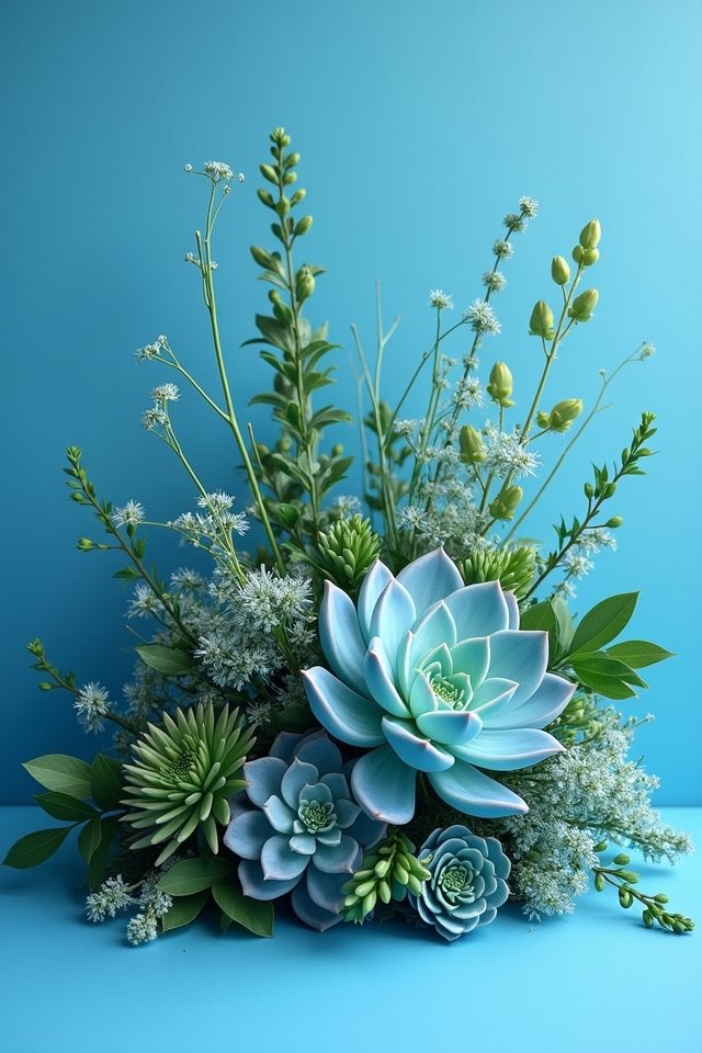 whimsical succulent bouquet design