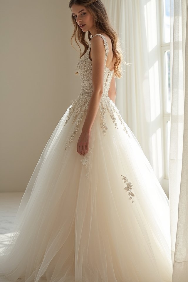 whimsical tulle and organza