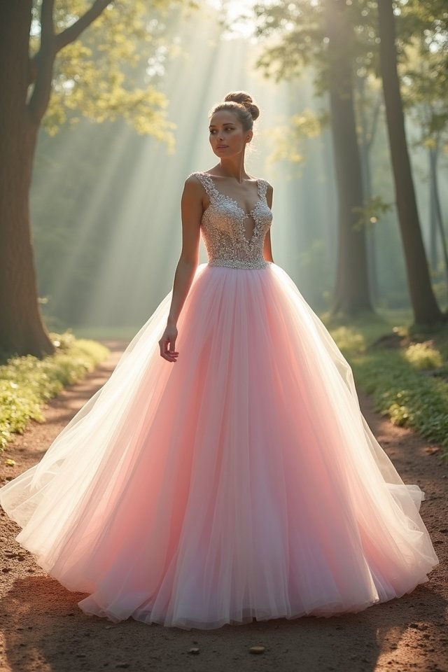 whimsical tulle ball gown