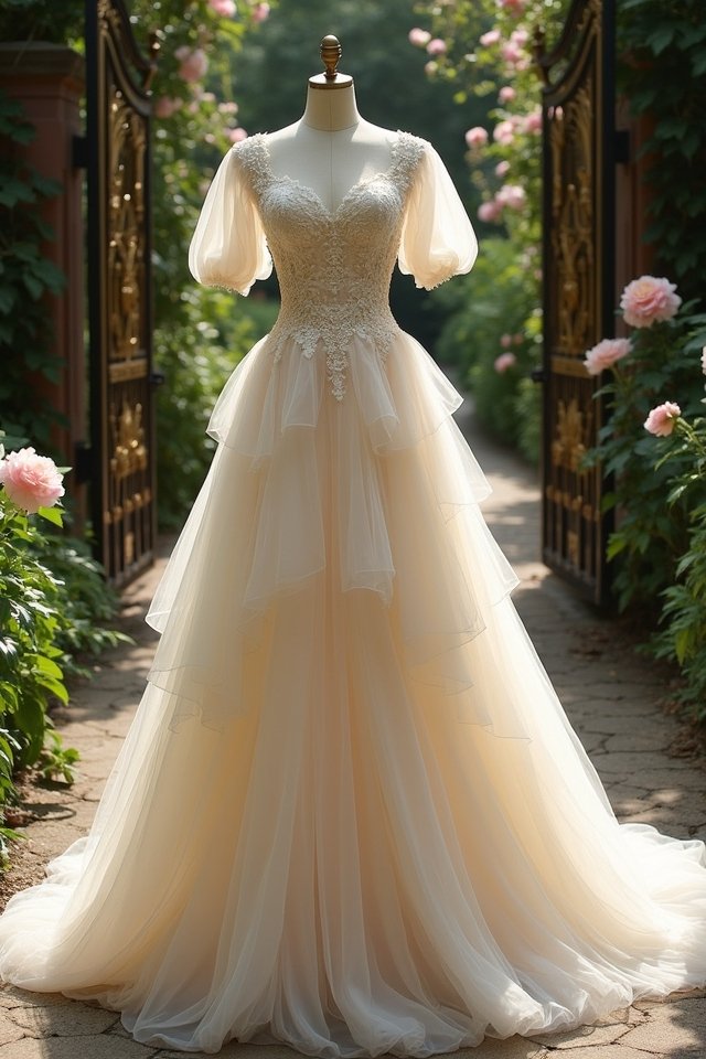 whimsical tulle ball gown