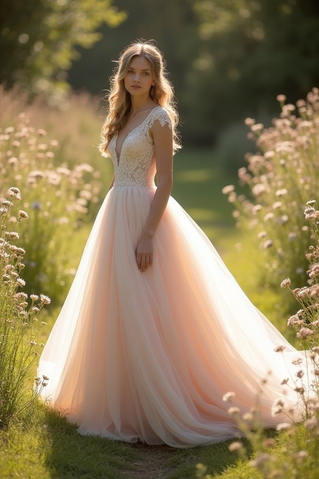 whimsical tulle ball gown