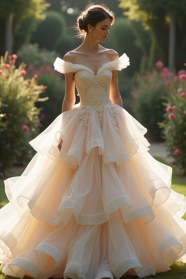 whimsical tulle ballgown elegance