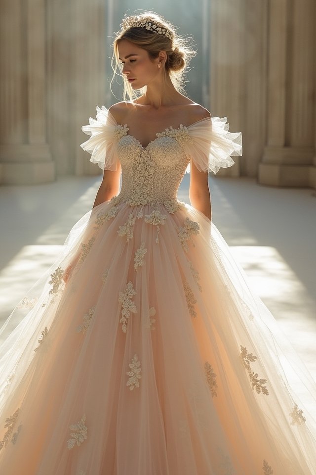 whimsical tulle ballgown elegance