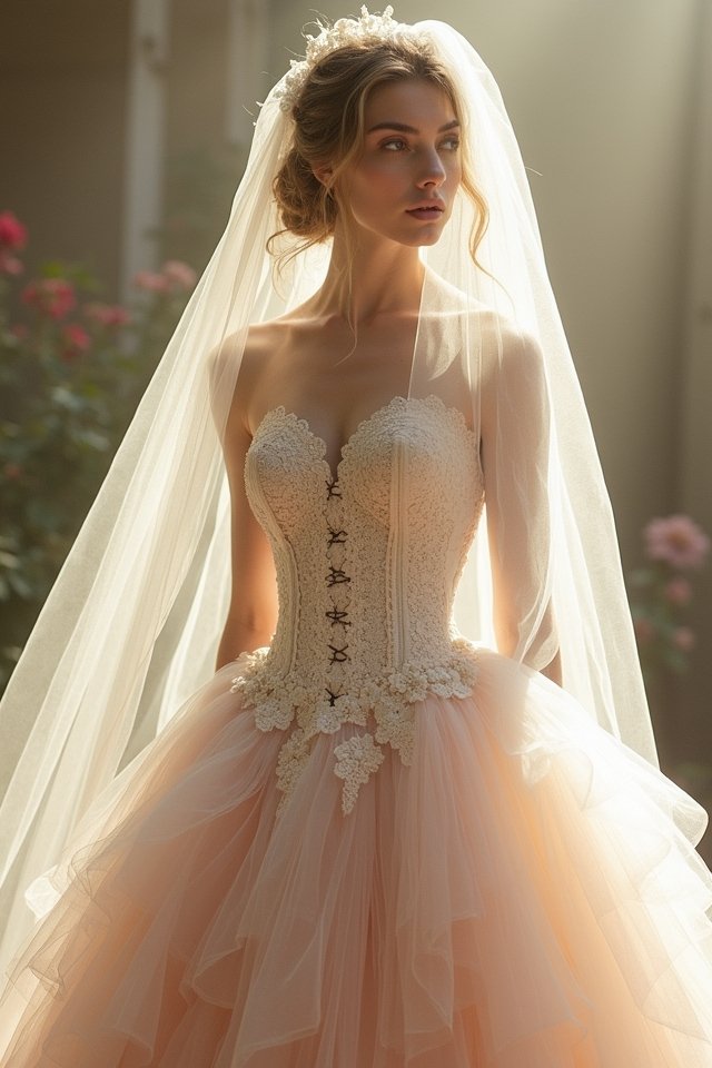 whimsical tulle wedding elegance