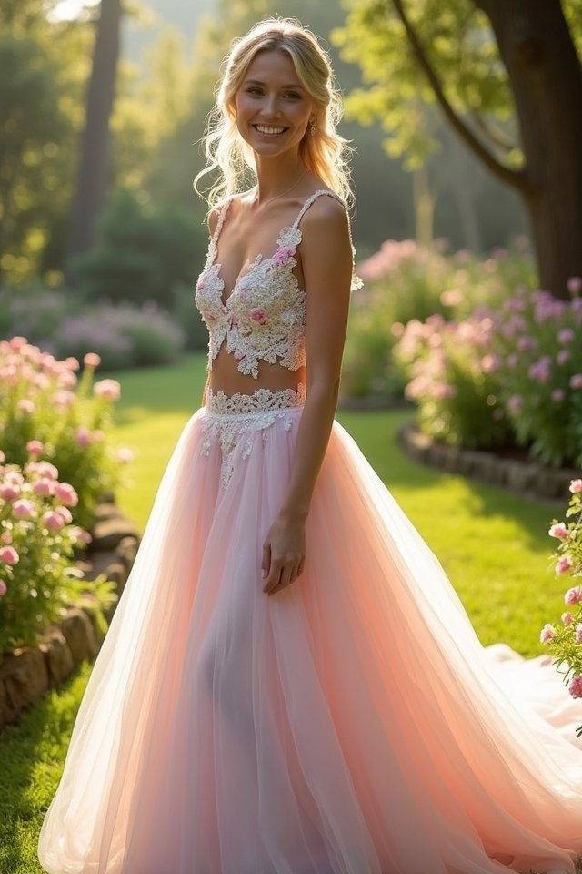 whimsical two piece wedding outfit
