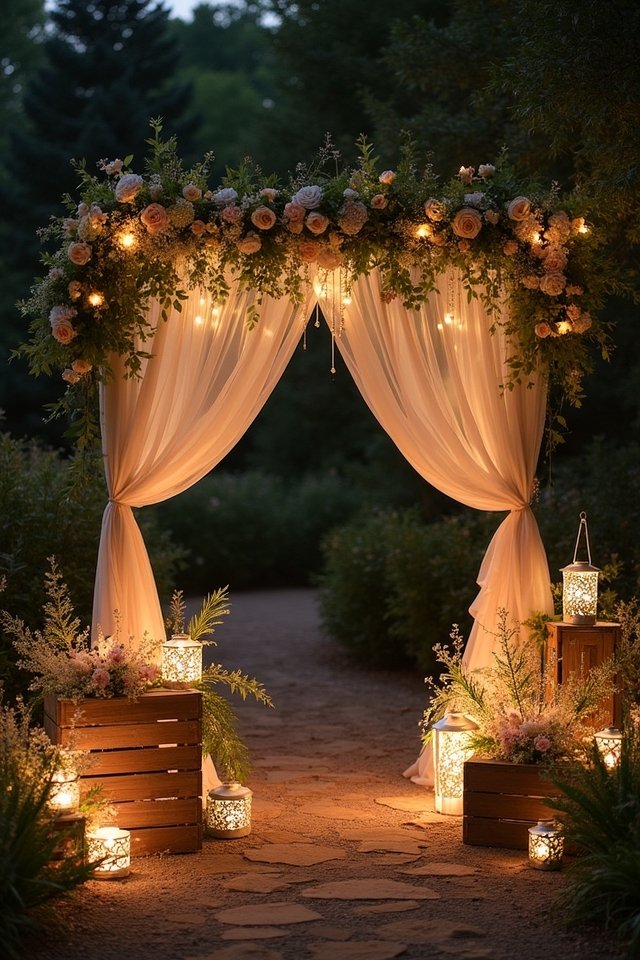 whimsical vibrant lantern display