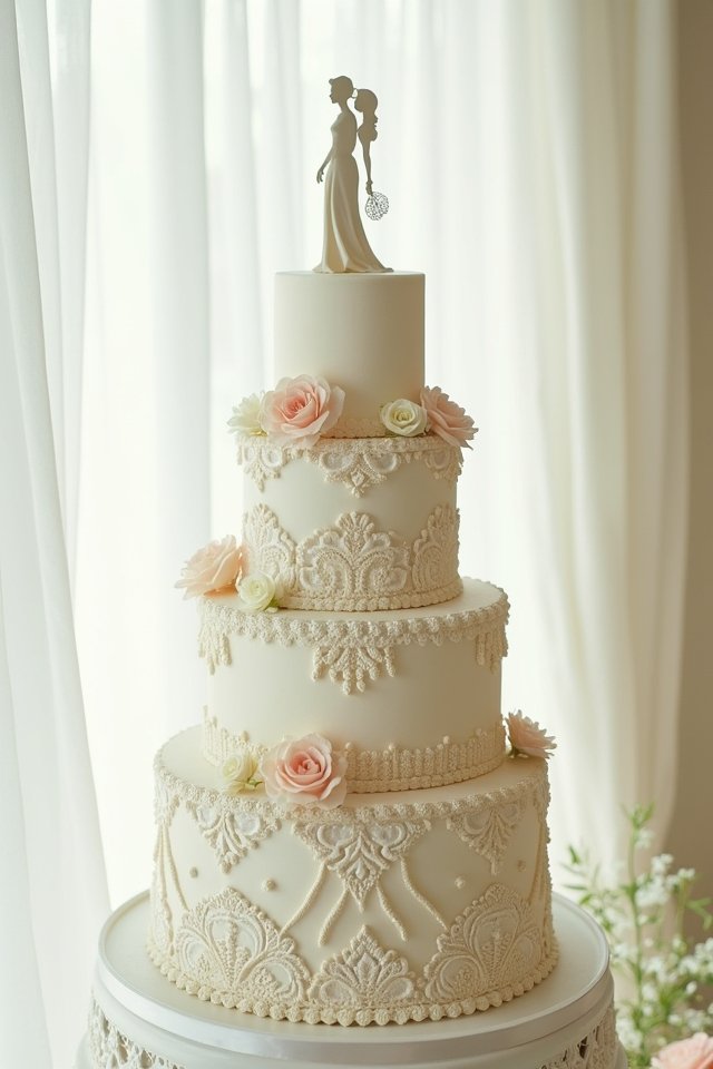 whimsical vintage cake toppers