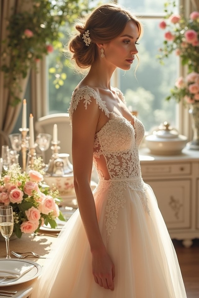 whimsical vintage inspired tea dress