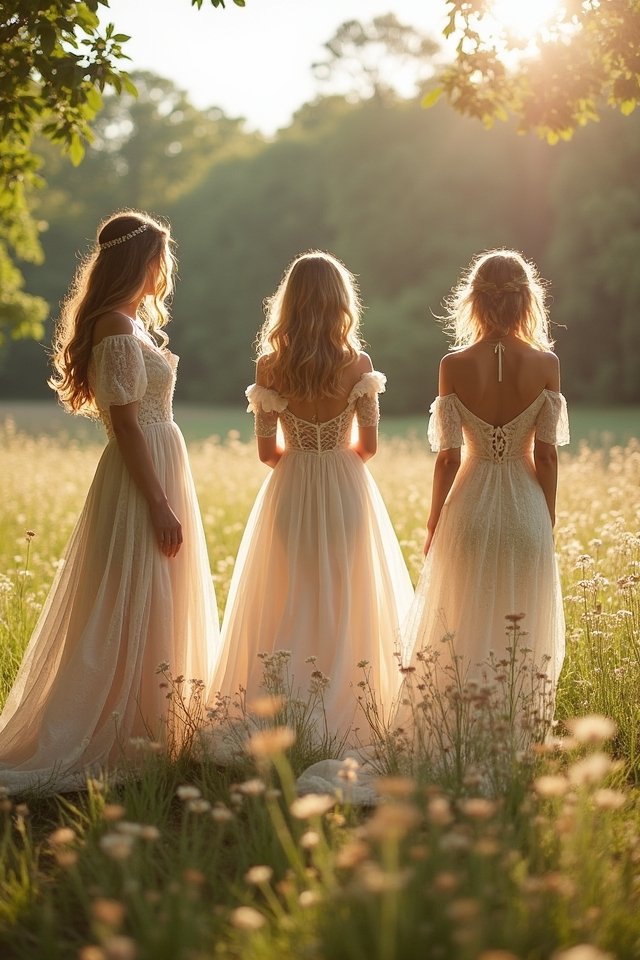 whimsical vintage peasant gowns