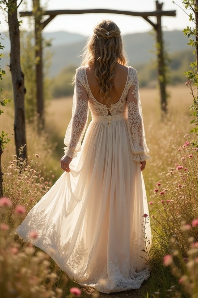 whimsical vintage rustic wedding