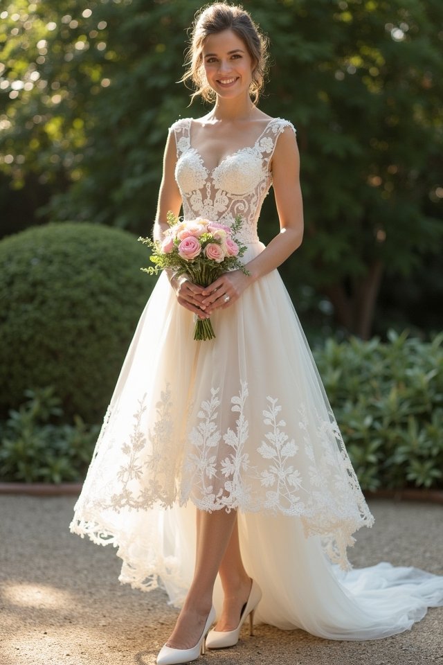 whimsical vintage wedding dress