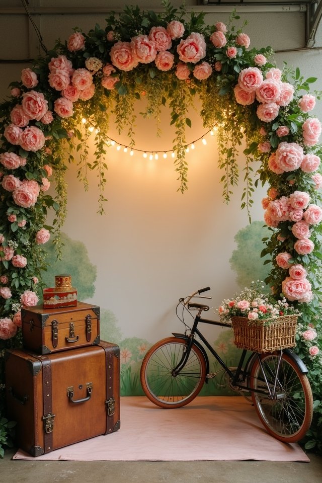 whimsical vintage wedding photobooth