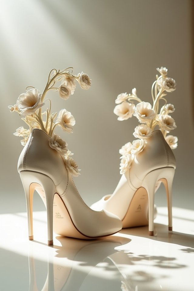 whimsical wedding heel designs