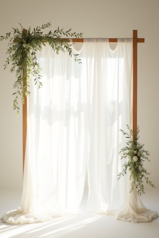 whimsical white linen elegance