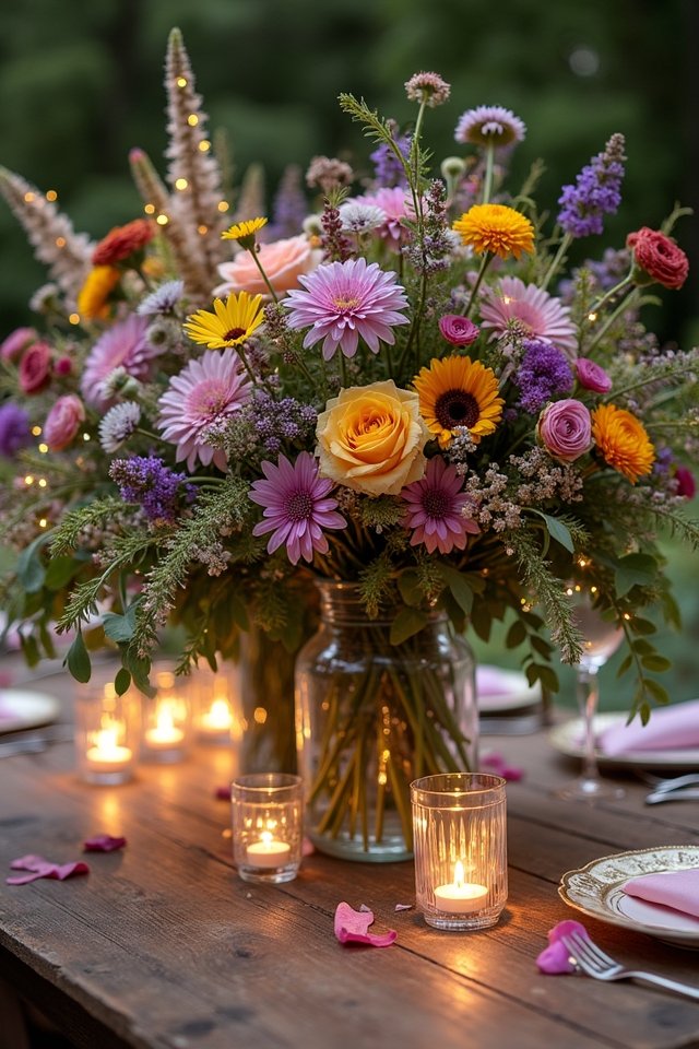 whimsical wildflower centerpiece ideas