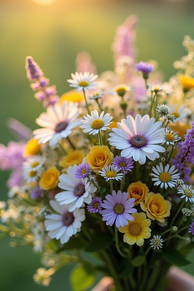 whimsical wildflower crown styling