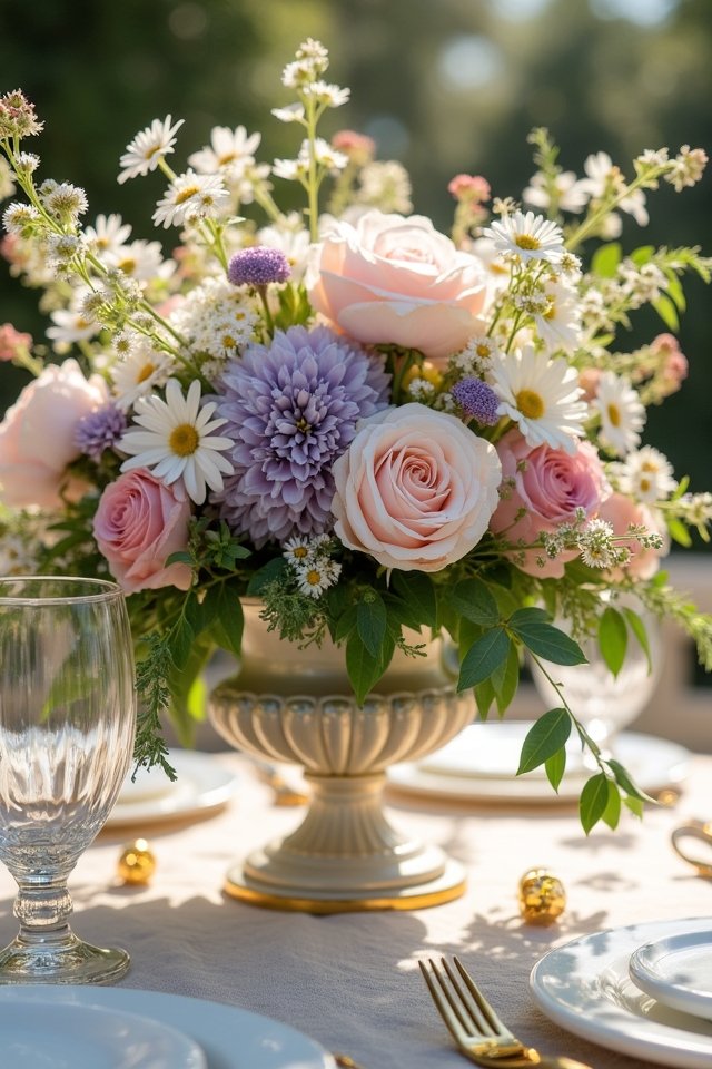 whimsical wildflower wedding arrangements