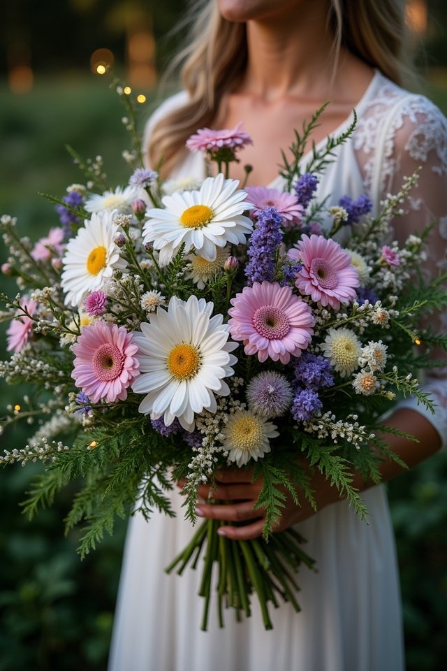 whimsical wildflower wedding bouquet