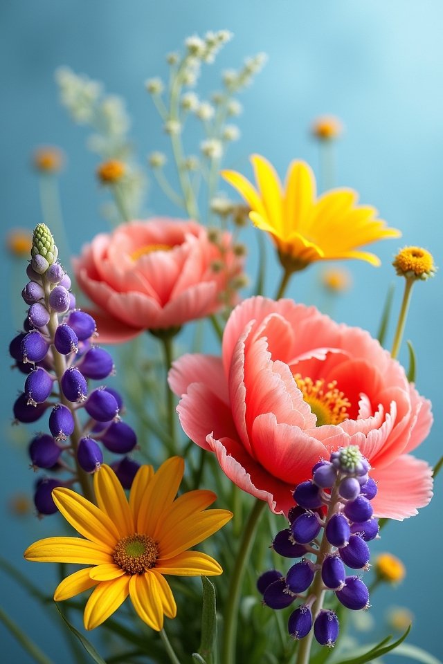 whimsical wildflower wedding bouquet