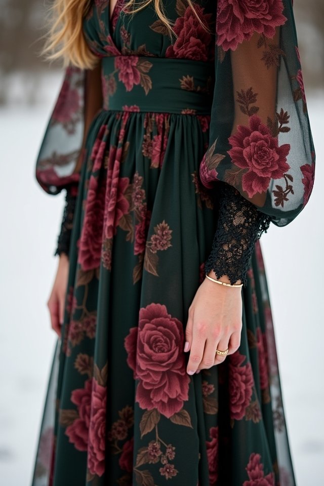whimsical winter floral elegance