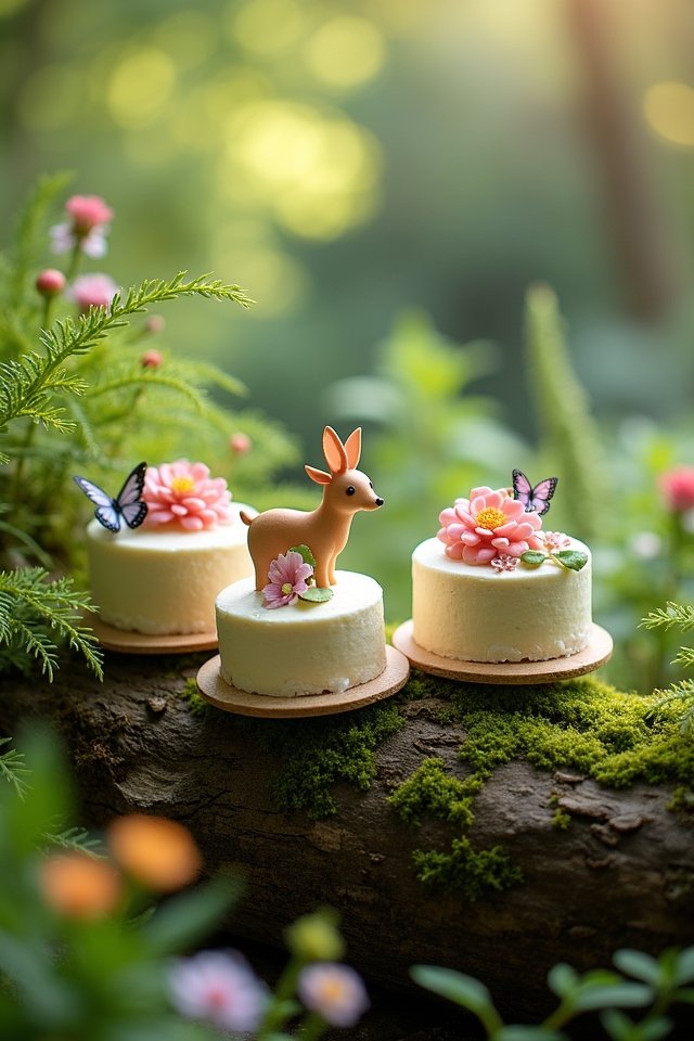 whimsical woodland creature cake