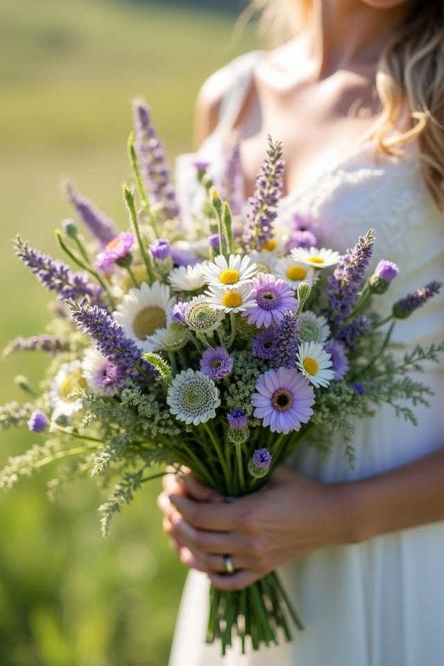 wildflower bouquet elegance simplicity