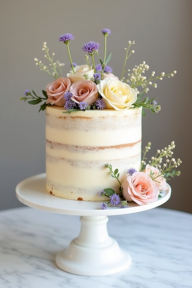 wildflower naked cake delight