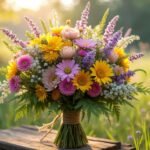 wildflower themed wedding bouquets