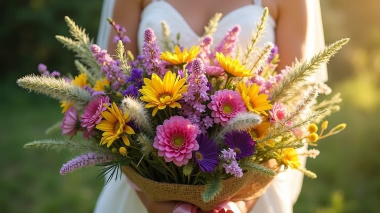 wildflower wedding bouquet ideas