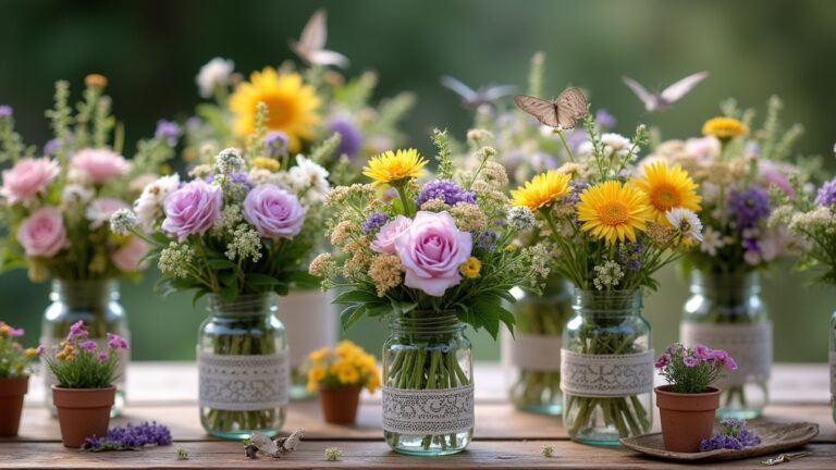 wildflower wedding centerpiece ideas