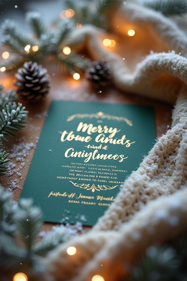 winter themed wedding invitations