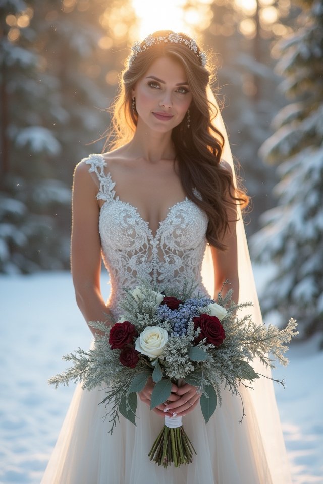 winter wedding color palette
