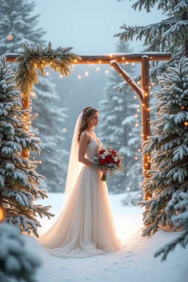 winter wedding dreamscape decor
