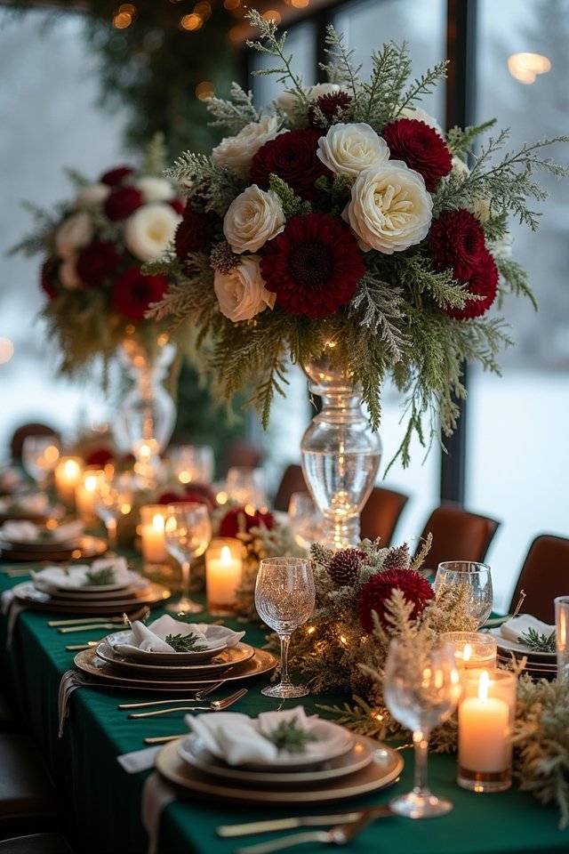 winter wedding floral masterpiece