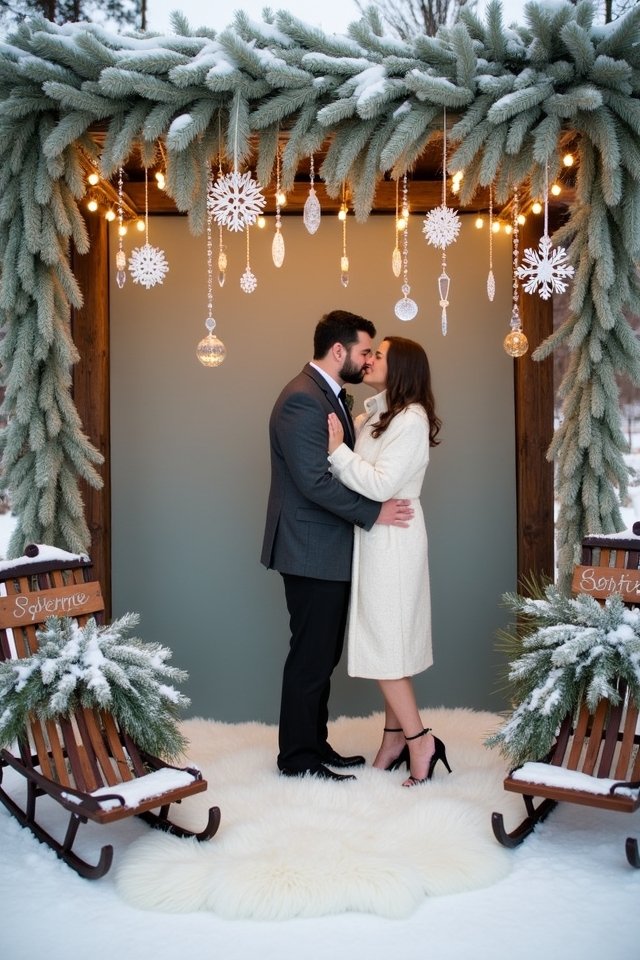 winter wonderland photo booth