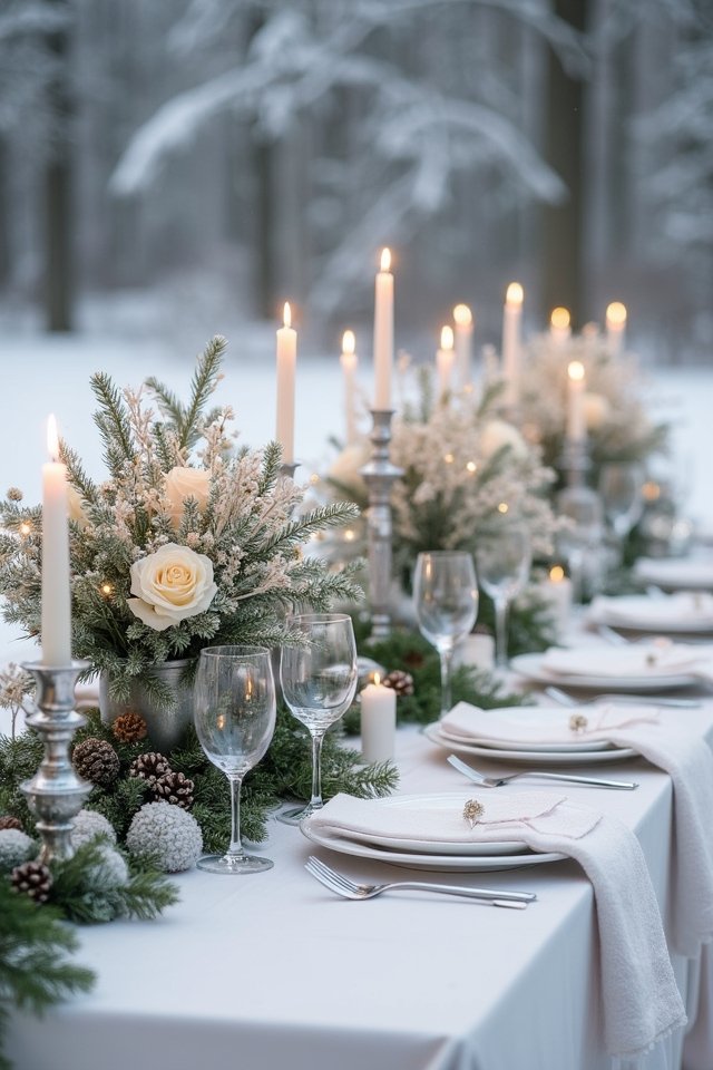 winter wonderland table decor