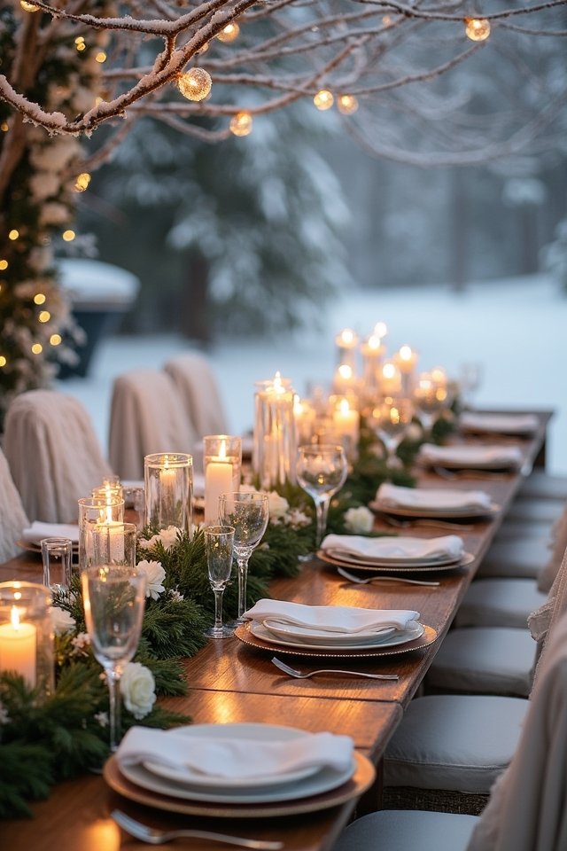 winter wonderland wedding accents