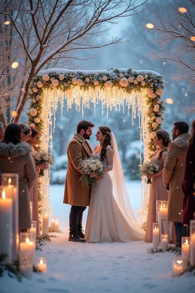 winter wonderland wedding decor