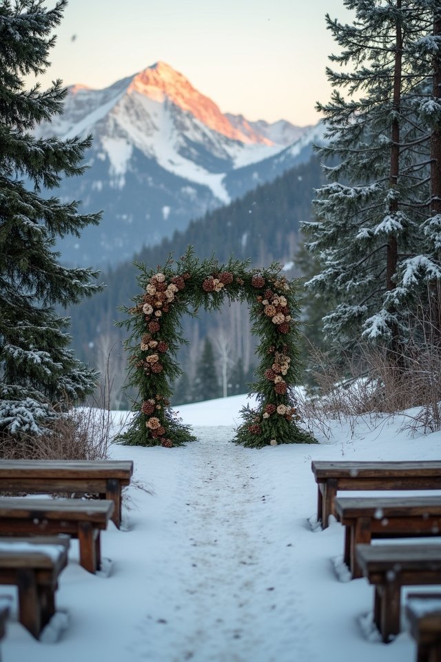 woodland winter wedding magic